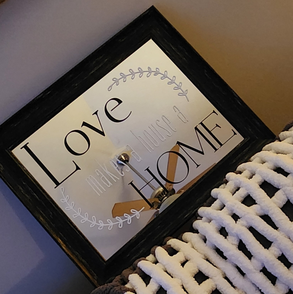 Decorative Wall Mirror with Black Frame